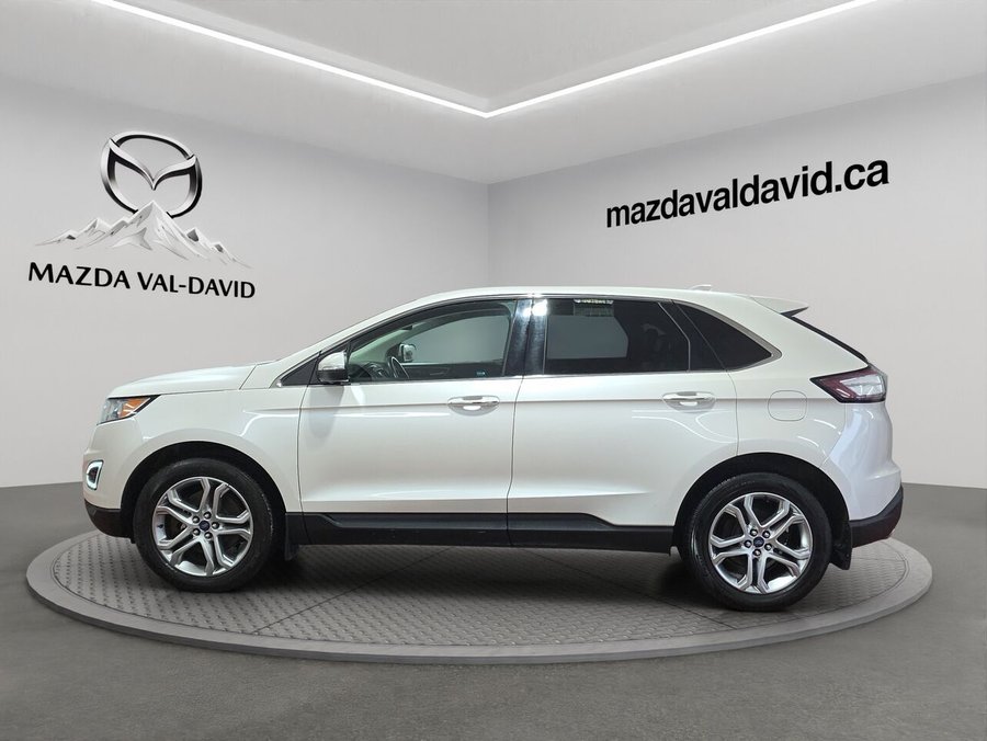 2016 Ford Edge 4 portes Titanium, Traction intégrale, sièges en cuir, navigation, toit ouvrant panoramique White