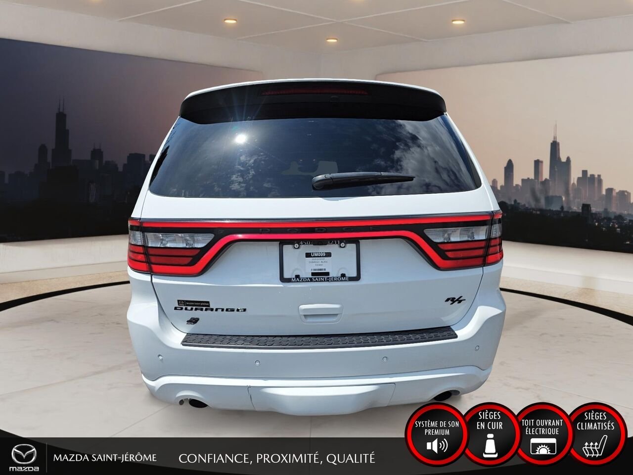 2025 Dodge Durango R/T | BLACK TOP | GROUPE REMORQUAGE | TOIT OUVRANT | White Saint-Jérôme - photo #6