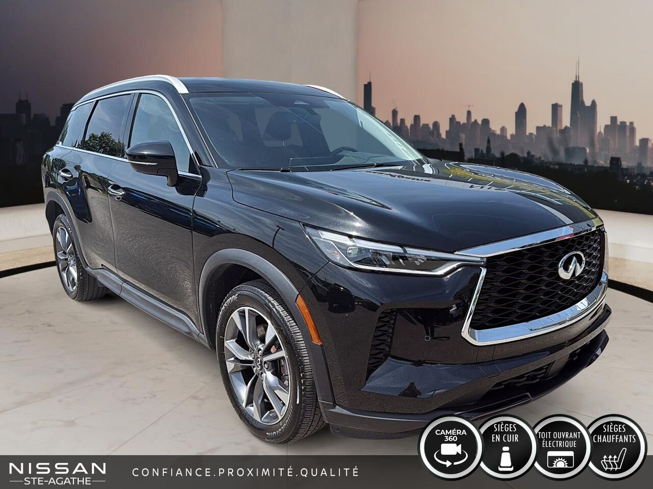 2024 INFINITI QX60 LUXE | AWD | TOIT PANORAMIQUE | 7 PLACES | Black Saint-Jérôme - photo #1