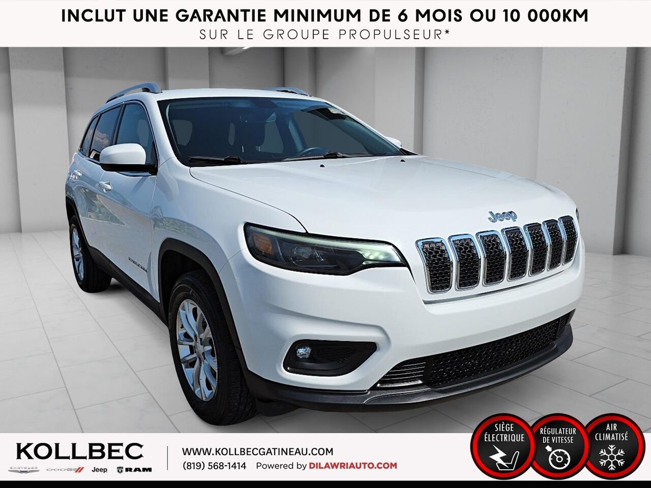 2019 JEEP CHEROKEE North 4x4 White Ottawa & Gatineau - photo #12