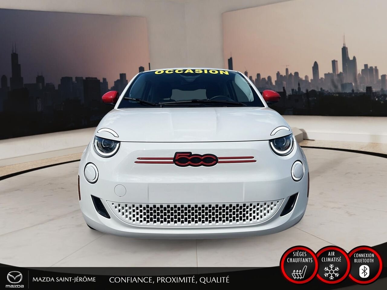 FIAT 500e Édition (RED) | CLEAN CARFAX | 2024 Blanc Saint-Jérôme - photo #2