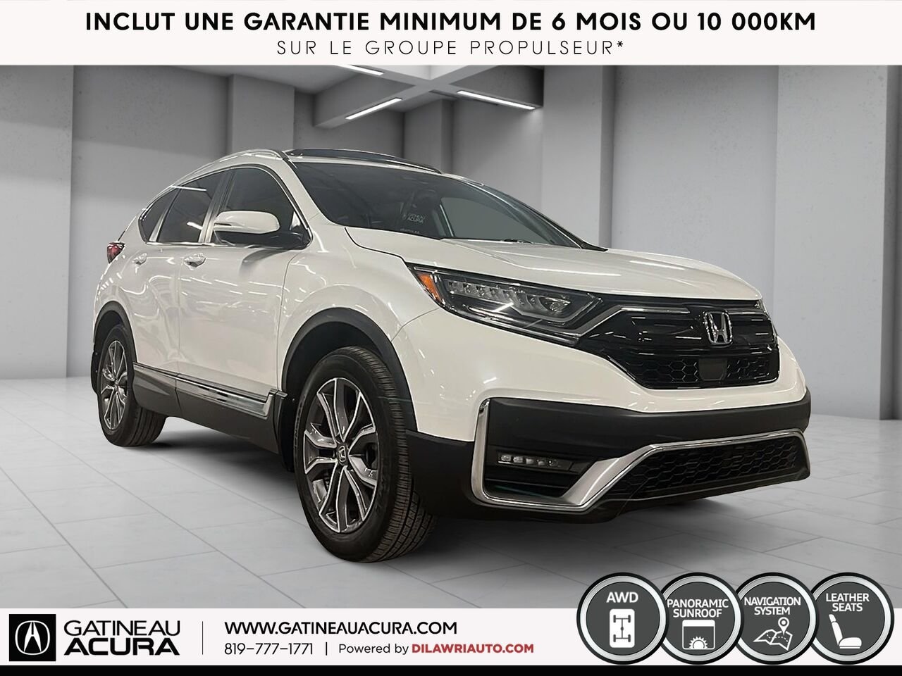 Honda CR-V Touring AWD 2020 Blanc Ottawa & Gatineau - photo #12