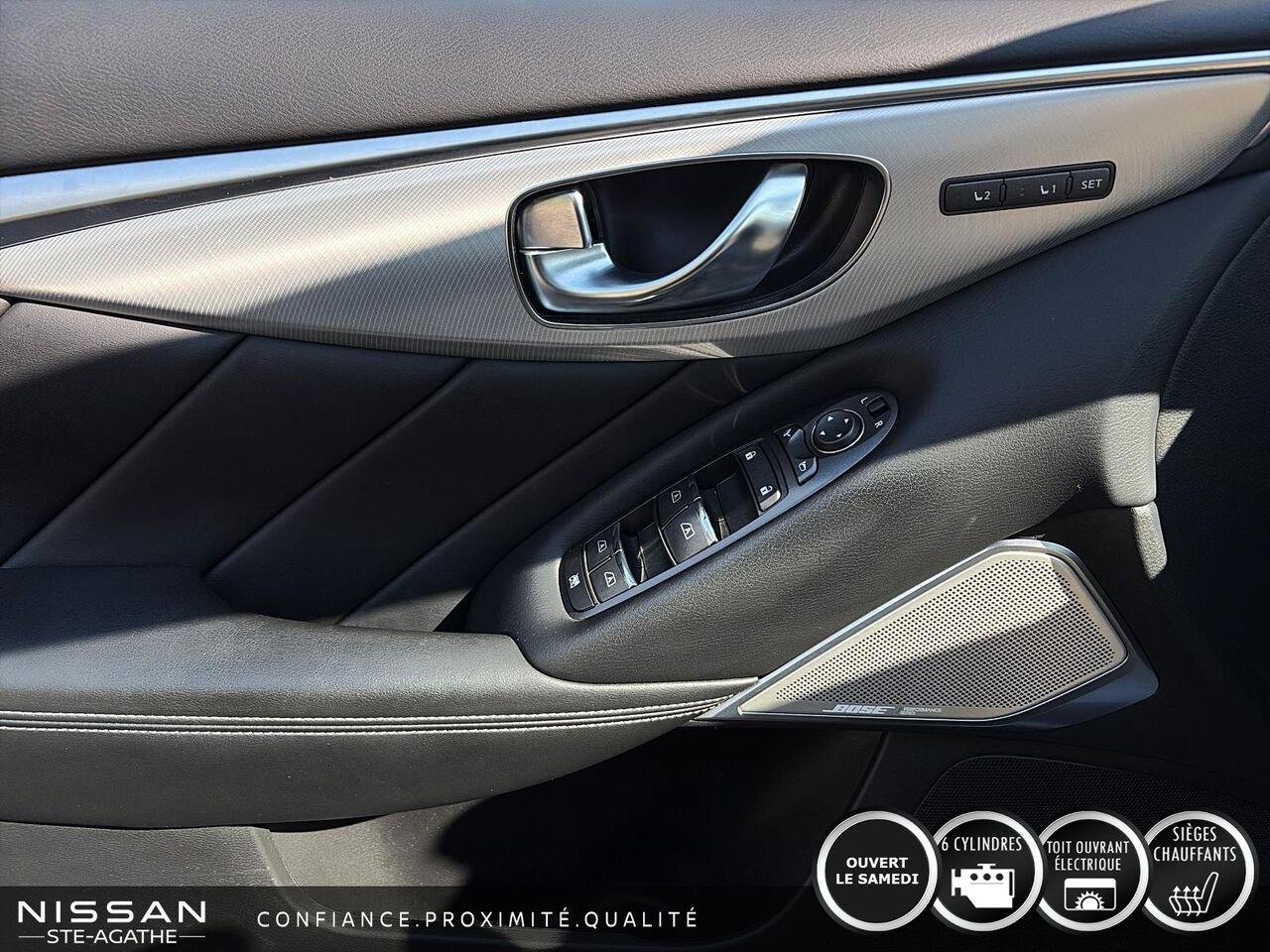 INFINITI Q50 LUXE| TOIT| AWD| CARPLAY 2024 Noir Saint-Jérôme - photo #14