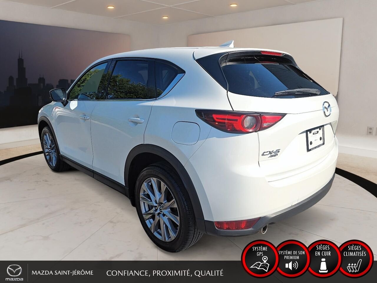2019 Mazda CX-5 GT | TOIT OUVRANT | CUIR | AWD | White Saint-Jérôme - photo #9