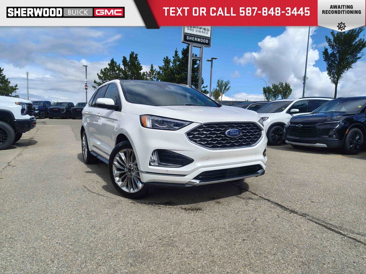 2022 Ford Edge Titanium AWD White Sherwood Park - photo #0