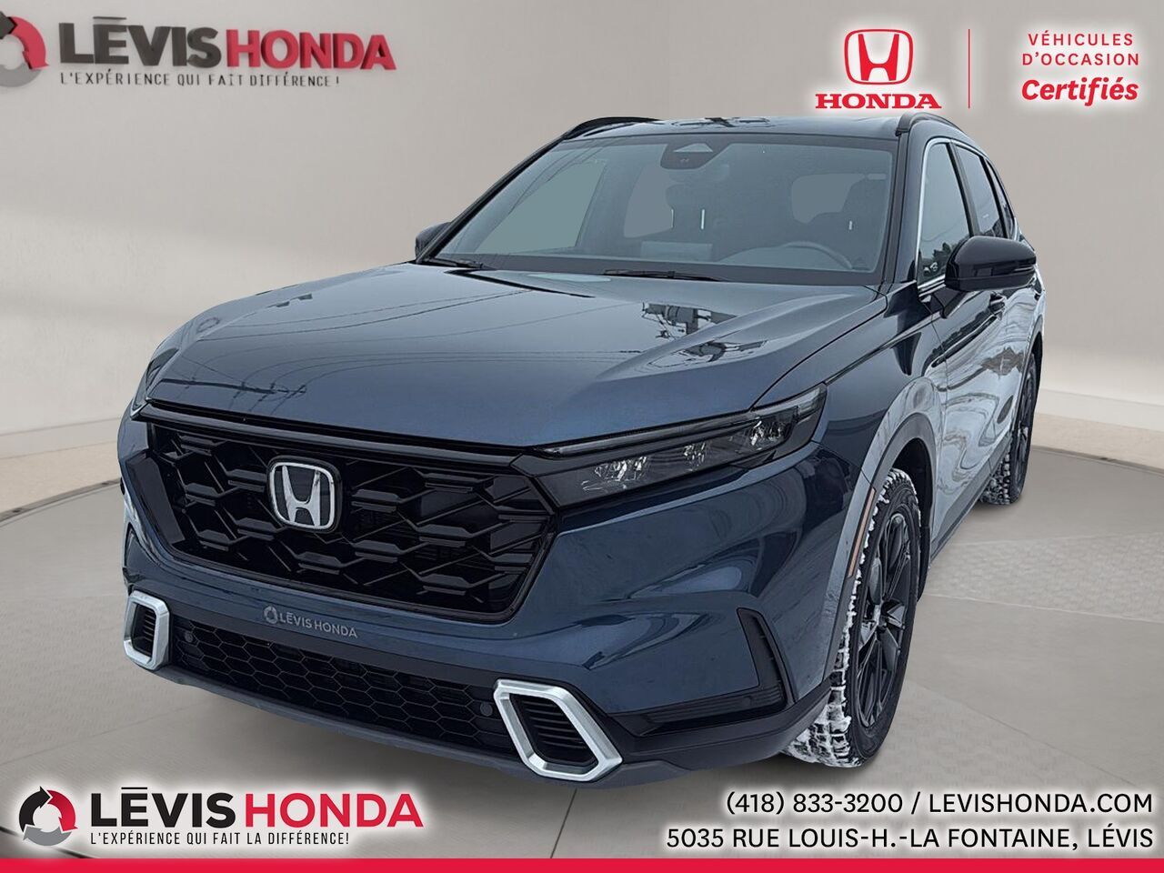 Blue 2025 Honda CR-V Hybrid SUV / Crossover Continuously Variable Transmission