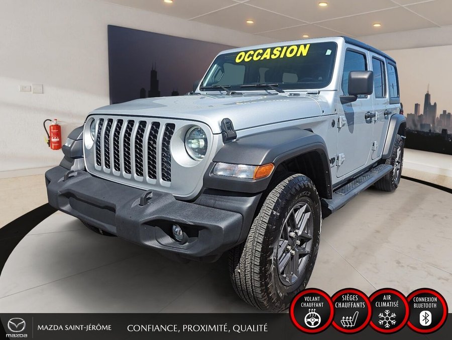 Jeep Wrangler Sport S 4 portes | 2 TOITS | AUTOMATIQUE 2024 Gris