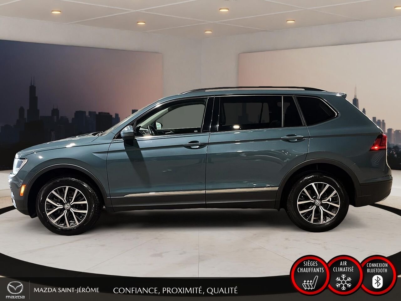 2021 Volkswagen Tiguan Comfortline | TOIT PANORAMIQUE | CUIR | 4MOTION | Grey Saint-Jérôme - photo #10