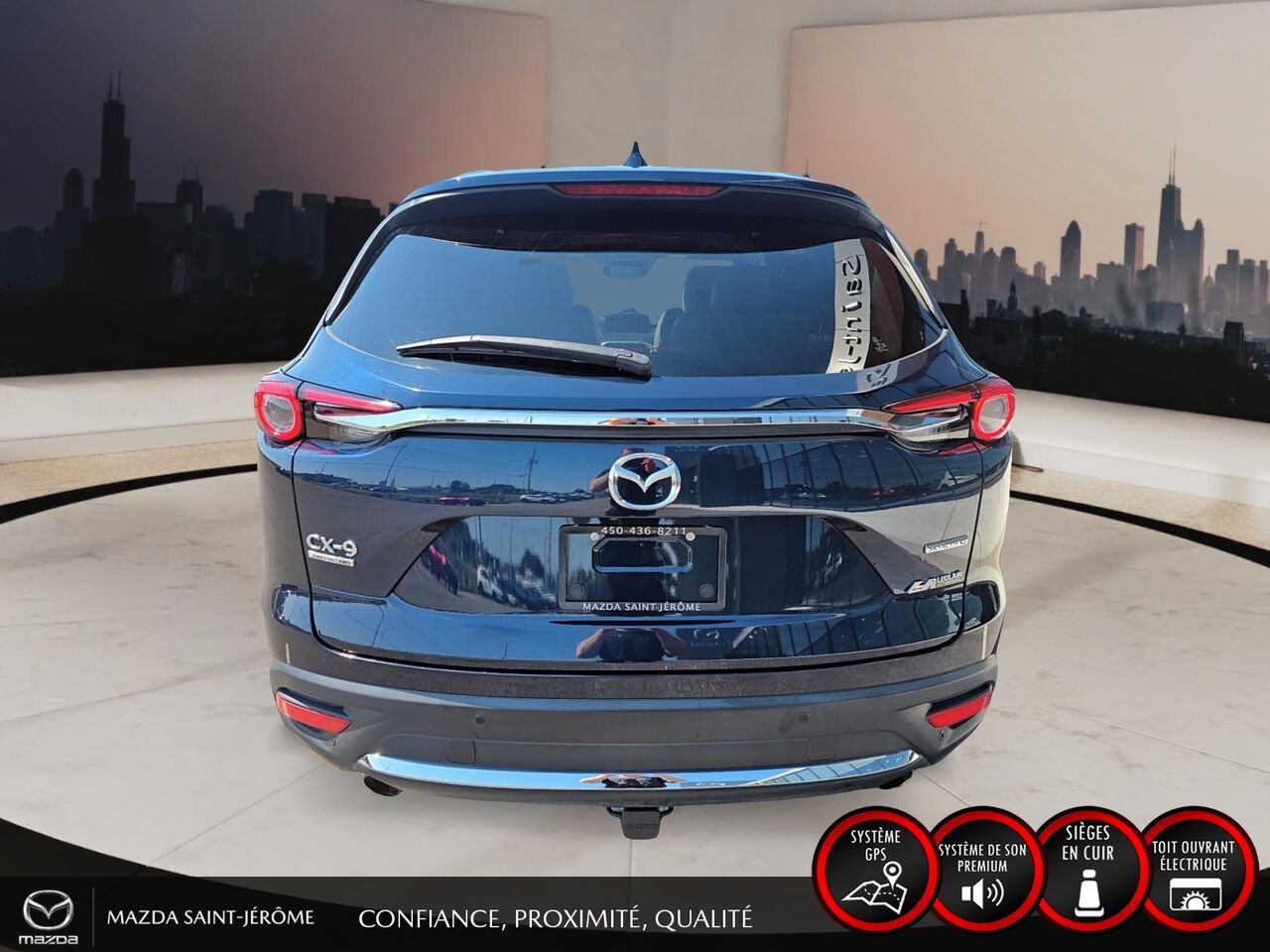 2022 Mazda CX-9 Signature | AWD | TOIT OUVRANT | CUIR | 6 PASS Blue Saint-Jérôme - photo #6