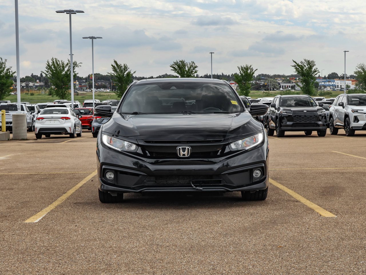 2021 Honda Civic Sedan Sport CVT Black Sherwood Park - photo #2