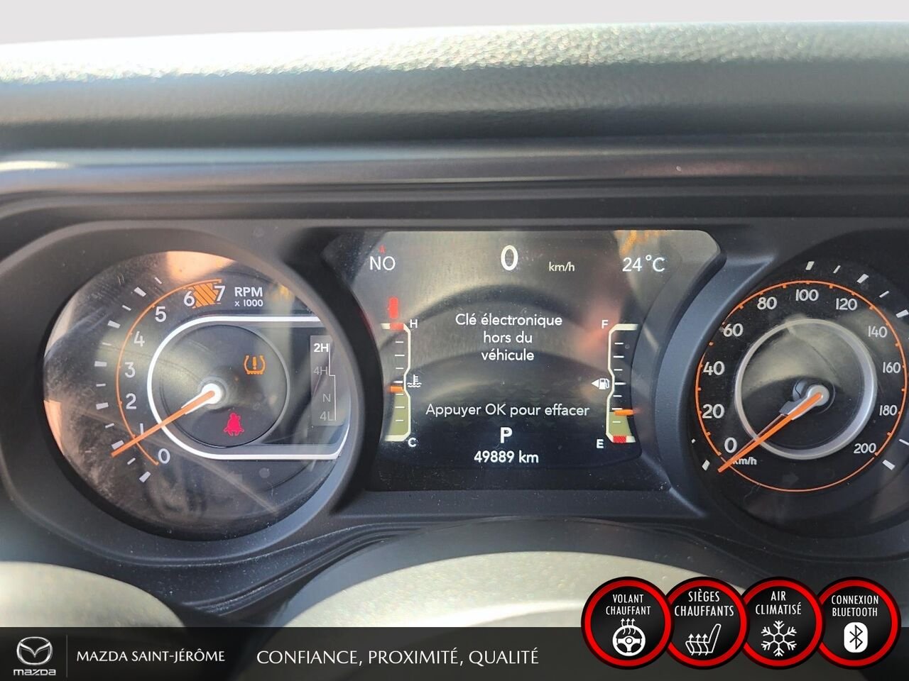 Jeep Wrangler Sport S 4 portes | 2 TOITS | AUTOMATIQUE 2024 Gris Saint-Jérôme - photo #15