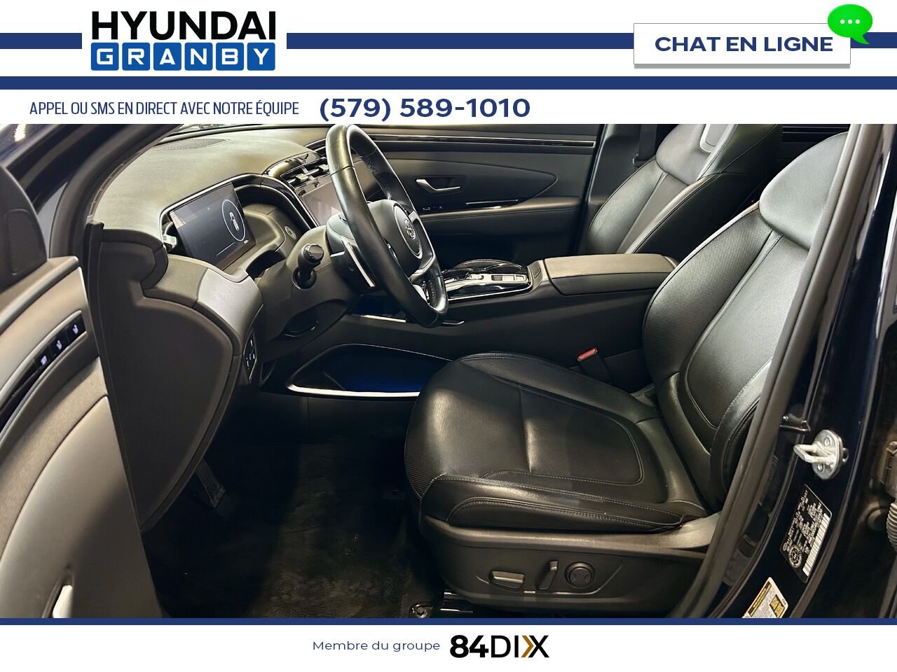 Hyundai Tucson hybride rechargeable 2024 Bleu Granby - photo #10