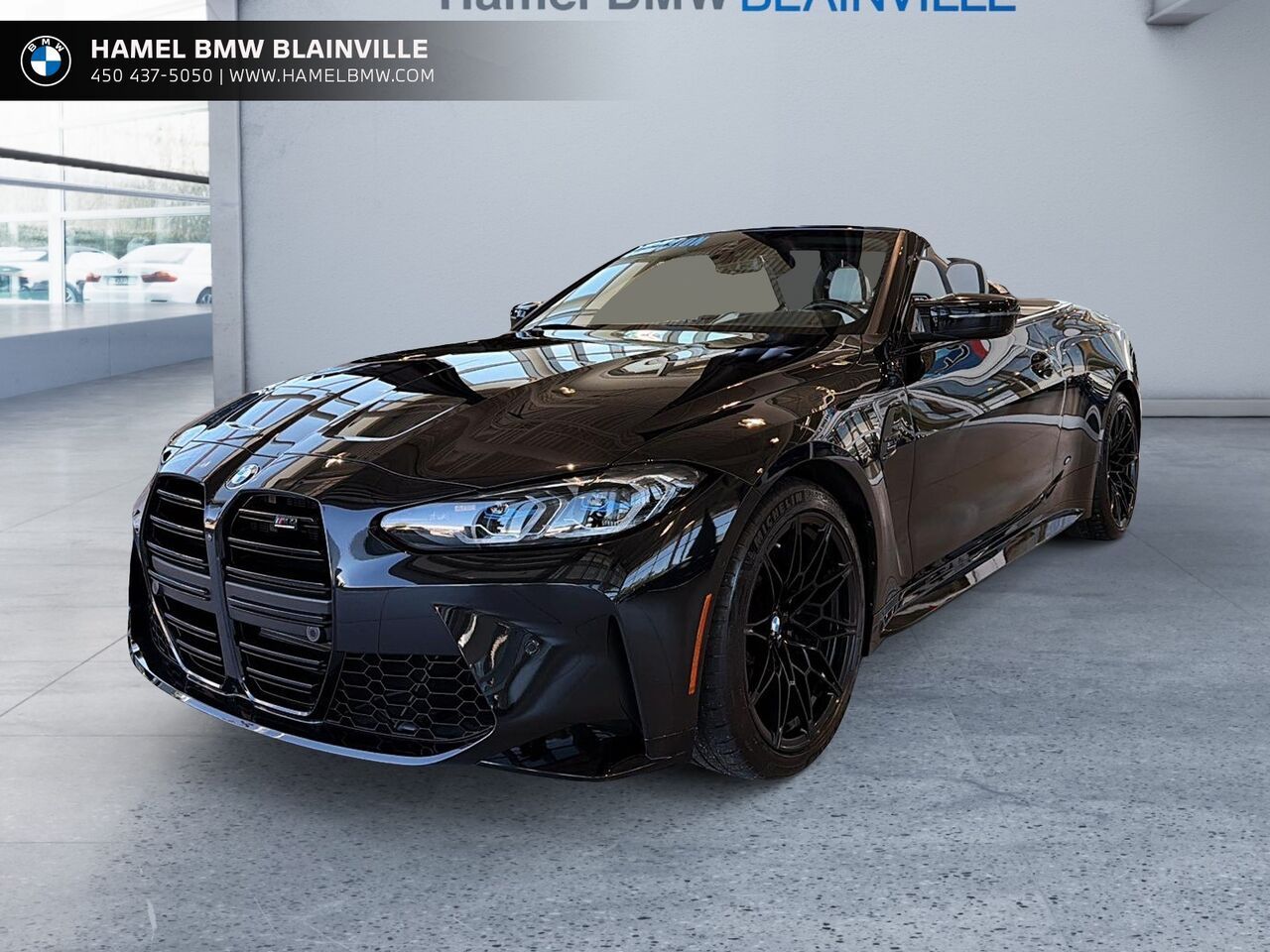 Black 2022 BMW M4 Convertible All-Wheel Drive Automatic