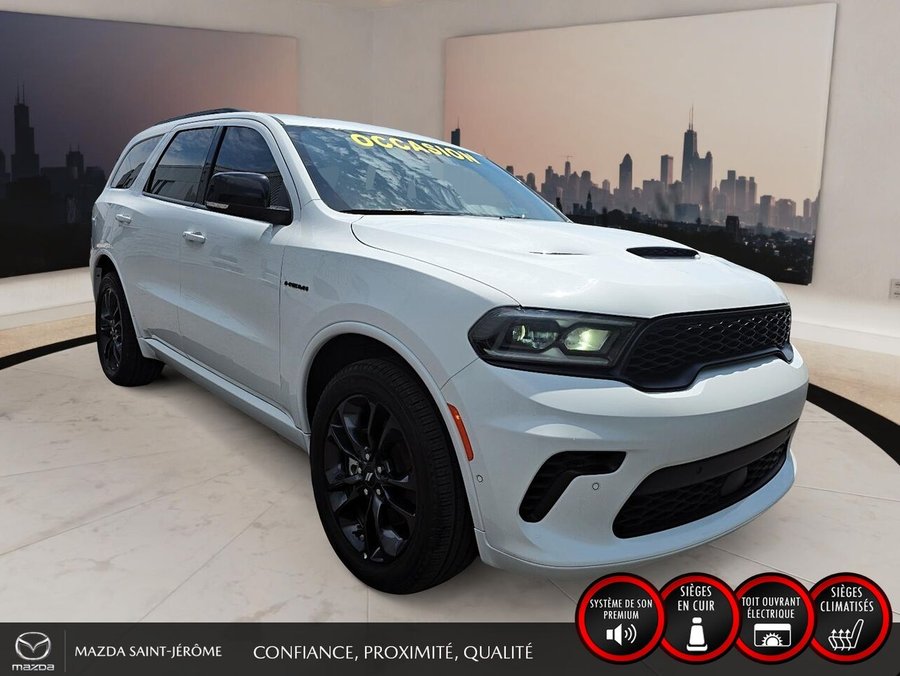 Dodge Durango R/T | BLACK TOP | GROUPE REMORQUAGE | TOIT OUVRANT | 2025 Blanc