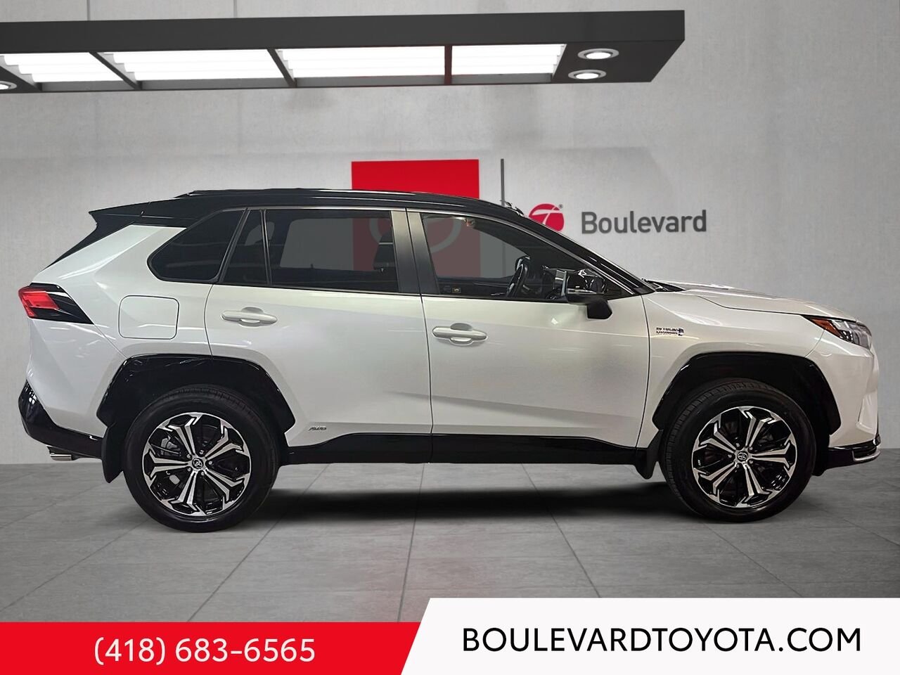 Toyota RAV4 PRIME 99835A-49 | XSE, HYBRIDE BRANCHABLE, AWD 2023 Frisson glacé nacré avec toit noir Québec - photo #2