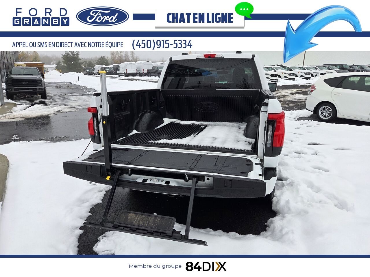 2024 Ford F-150 Lightning White Granby - photo #22