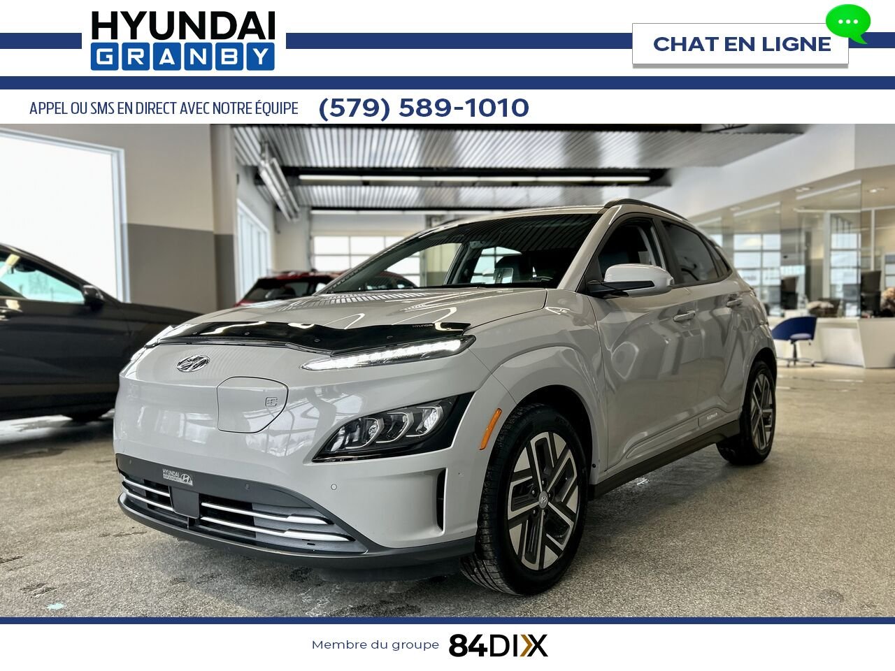 Hyundai Kona électrique 2023 Gris Granby - photo #3