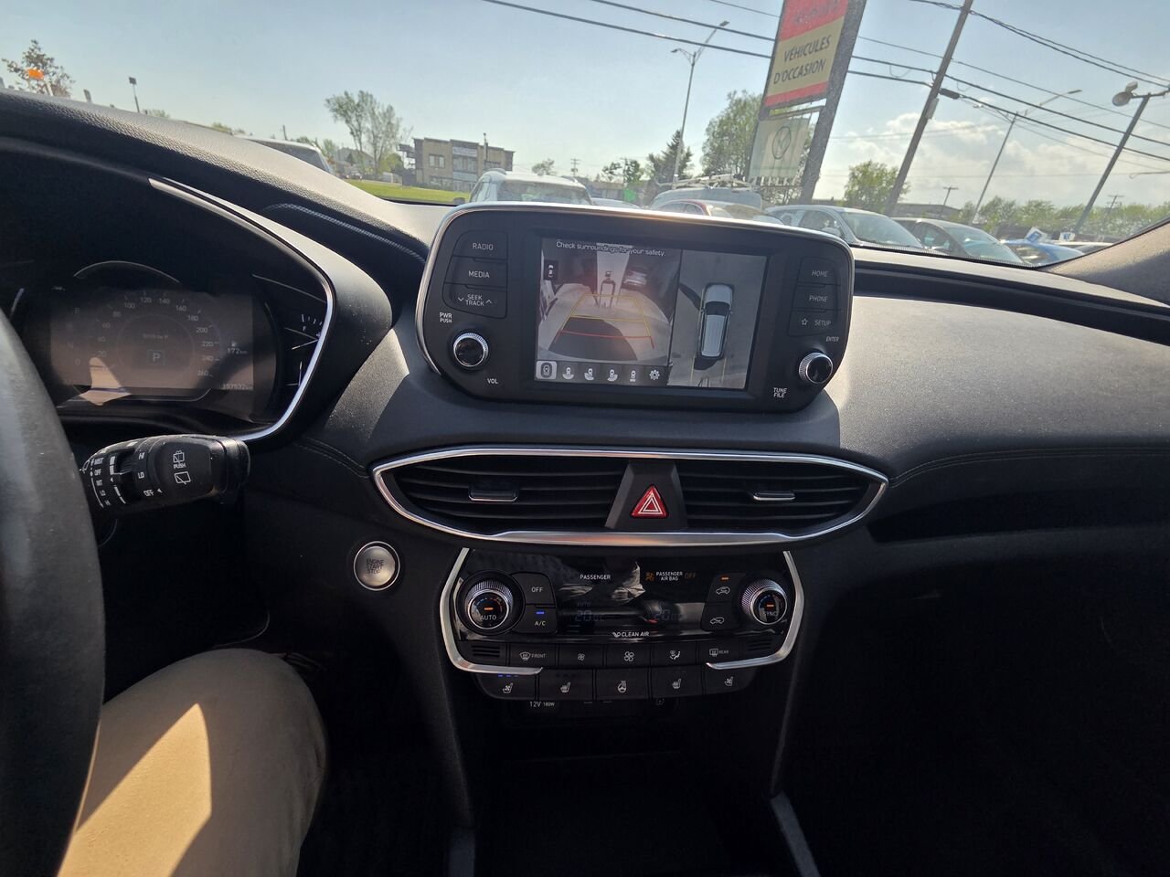 2019 Hyundai Santa Fe White  - photo #14