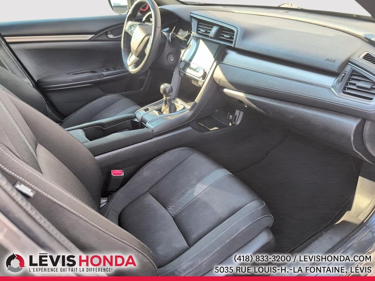 Honda Civic Hayon LX LX 5 portes BM 2017 Gris Lévis - photo #6