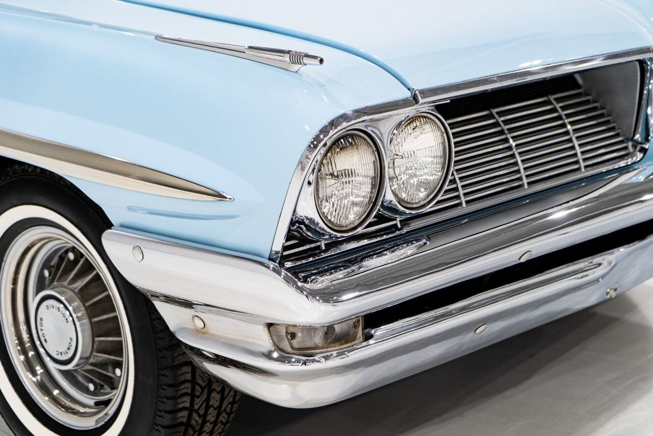 Pontiac Bonneville **PRIX EN USD**C8 Suffix 389cu.in. TriPower 4 Speed 1961 Bleu Montréal - photo #34