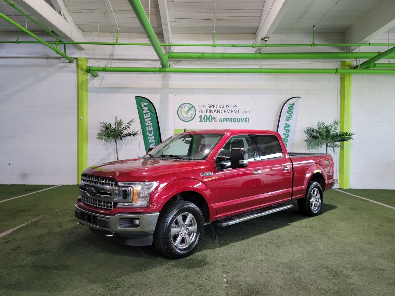 Red 2019 Ford F-150 Pickup Truck Four-Wheel Drive Automatic