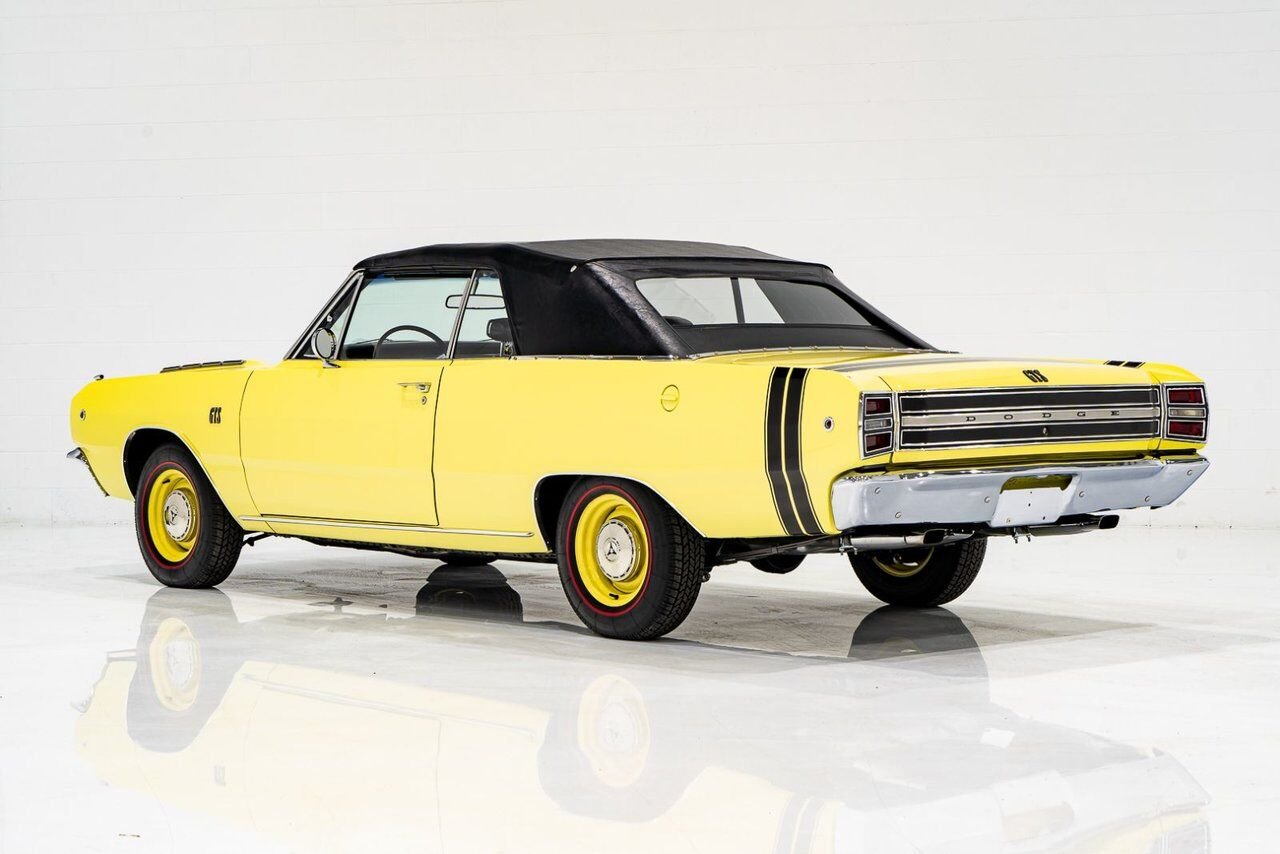 1968 Dodge Dart *PRIX EN USD* GTS Conv Matching #s 340 cu in With Original Built Sheet Yellow Montreal - photo #85