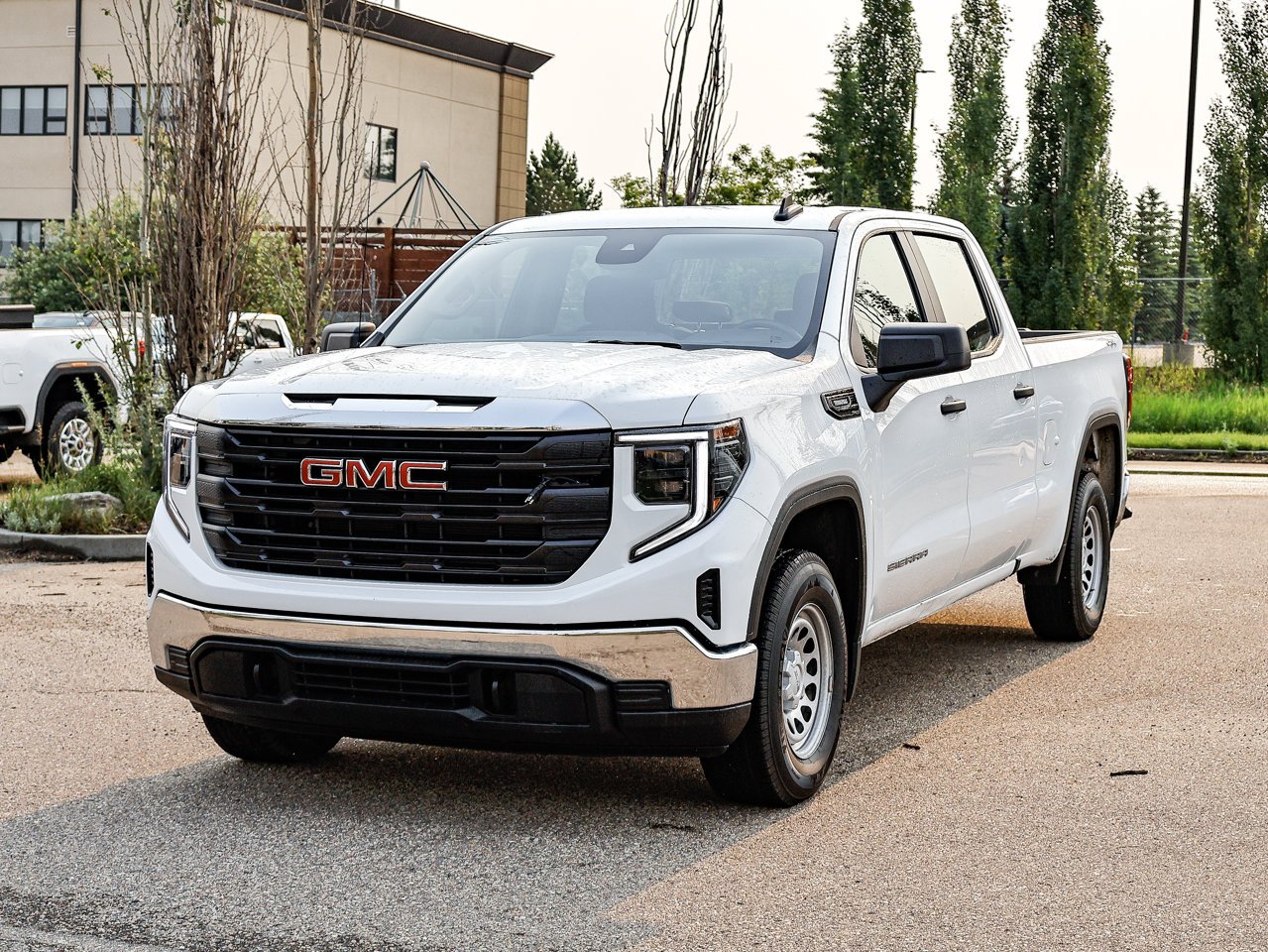 2024 GMC Sierra 1500 4WD Crew Cab 147 Pro White Sherwood Park - photo #3