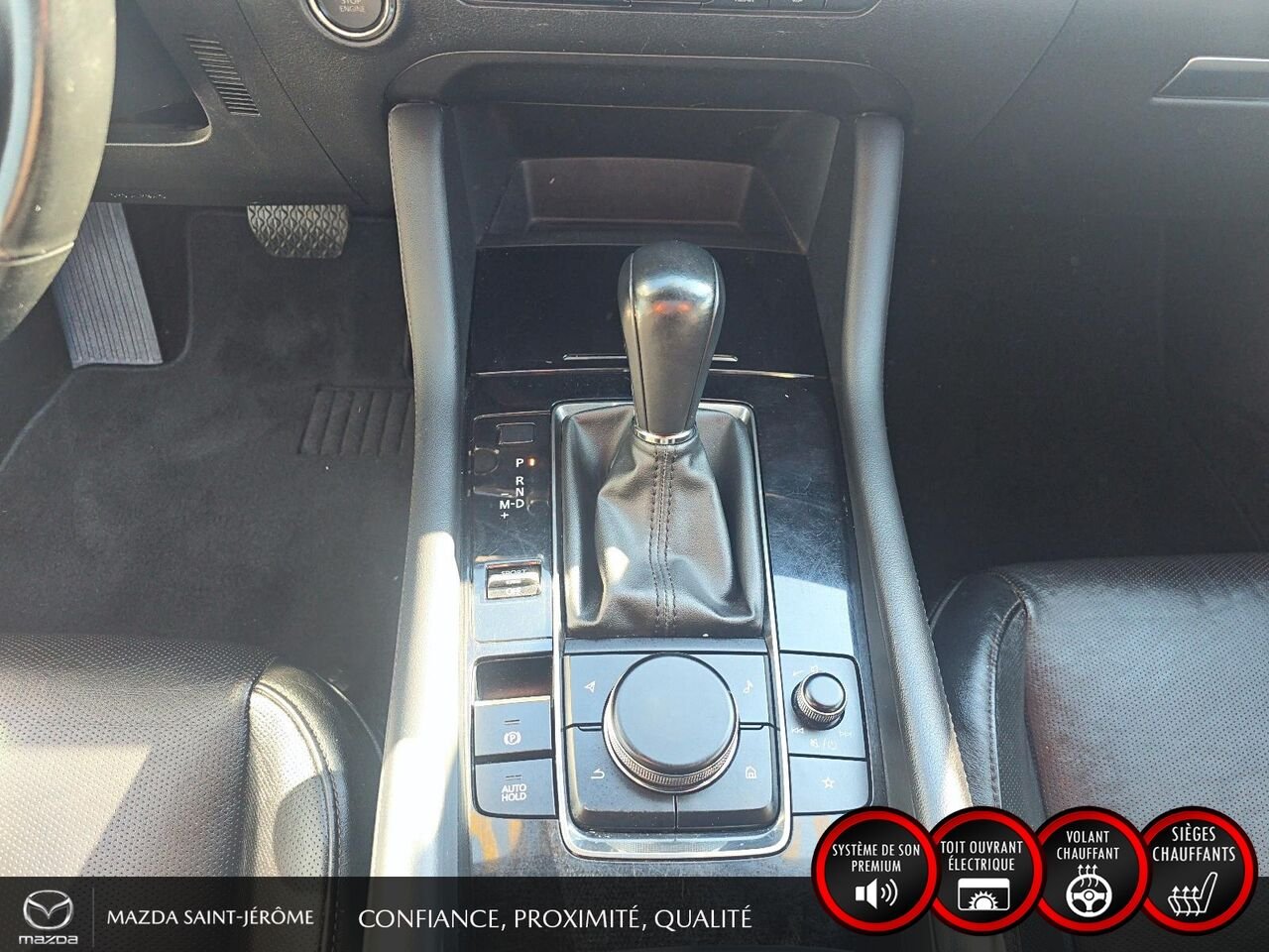 2022 Mazda Mazda3 Sport GT | CUIR | TOIT OUVRANT | AUTOMATIQUE | Black Saint-Jérôme - photo #19