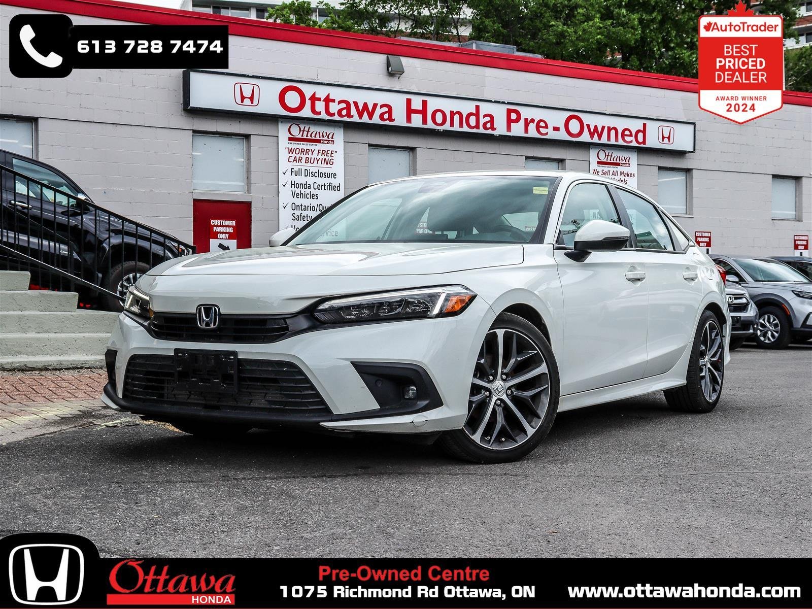 Honda Civic Berline Touring 2022 White Ottawa & Gatineau - photo #0