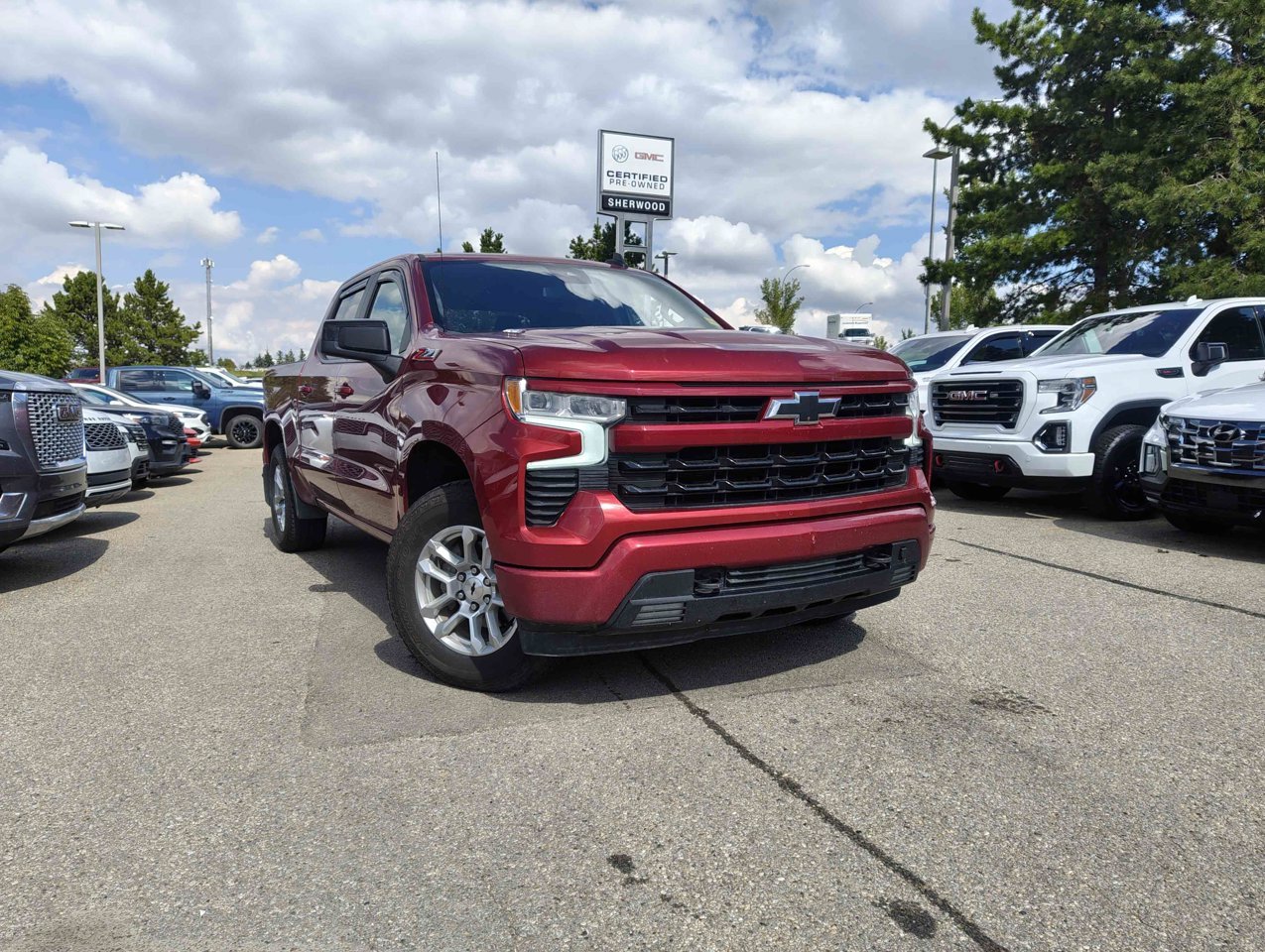 2024 Chevrolet Silverado 1500 4WD Crew Cab 147 RST Red Sherwood Park - photo #1