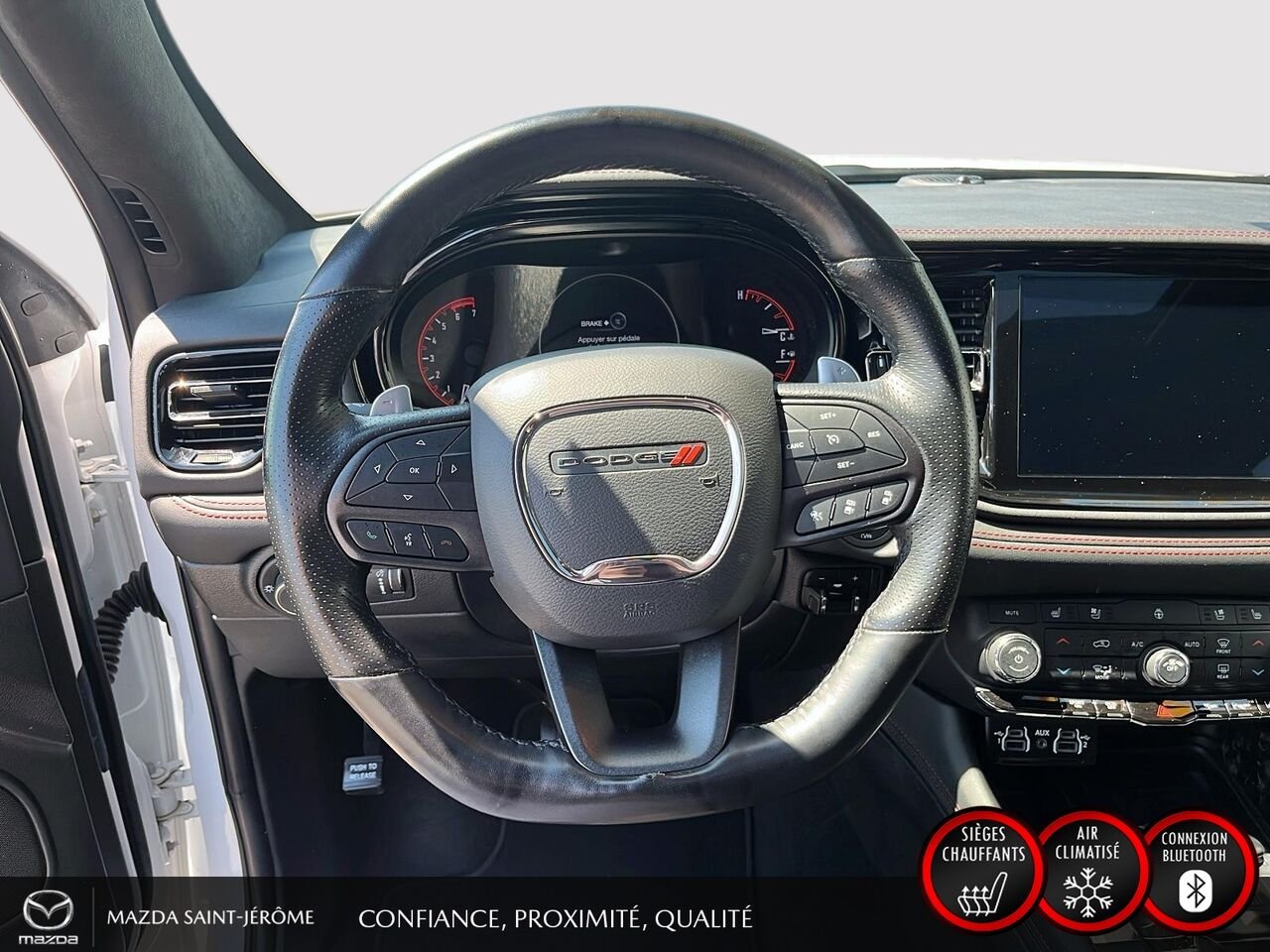 2024 Dodge Durango R/T Plus | GR.REMORQUAGE | TOIT OUVRANT | CUIR | White Saint-Jérôme - photo #13