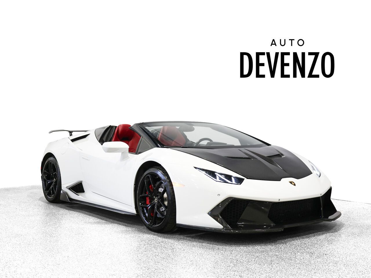 White 2017 Lamborghini Huracan Convertible Rear-Wheel Drive Automatic