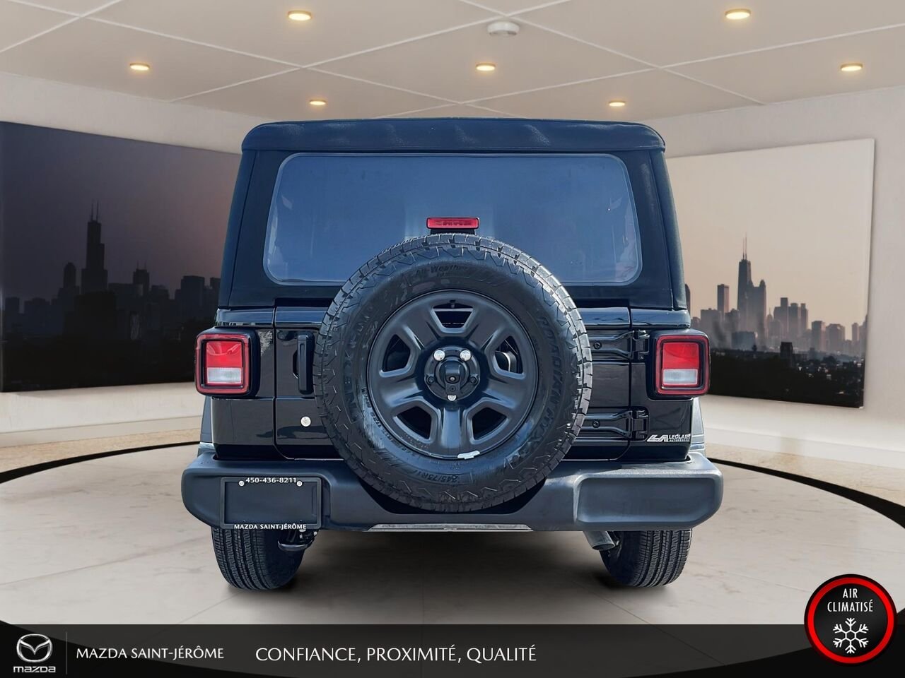 2024 Jeep Wrangler Sport 2 PORTES | TOIT SOUPLE | 4x4 | AUTOMATIQUE | V6 Black Saint-Jérôme - photo #6
