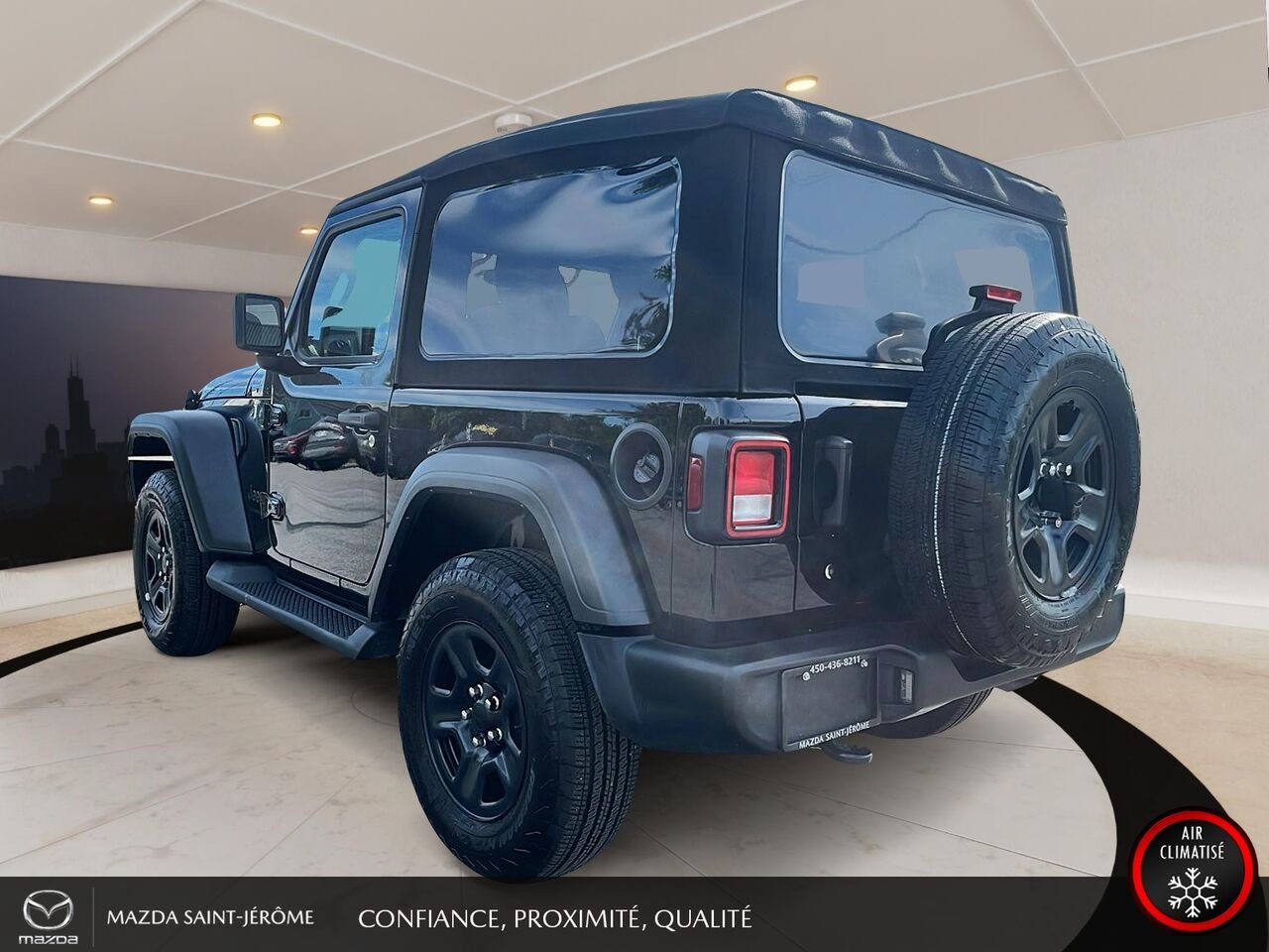 2024 Jeep Wrangler Sport 2 PORTES | TOIT SOUPLE | 4x4 | AUTOMATIQUE | V6 Black Saint-Jérôme - photo #9