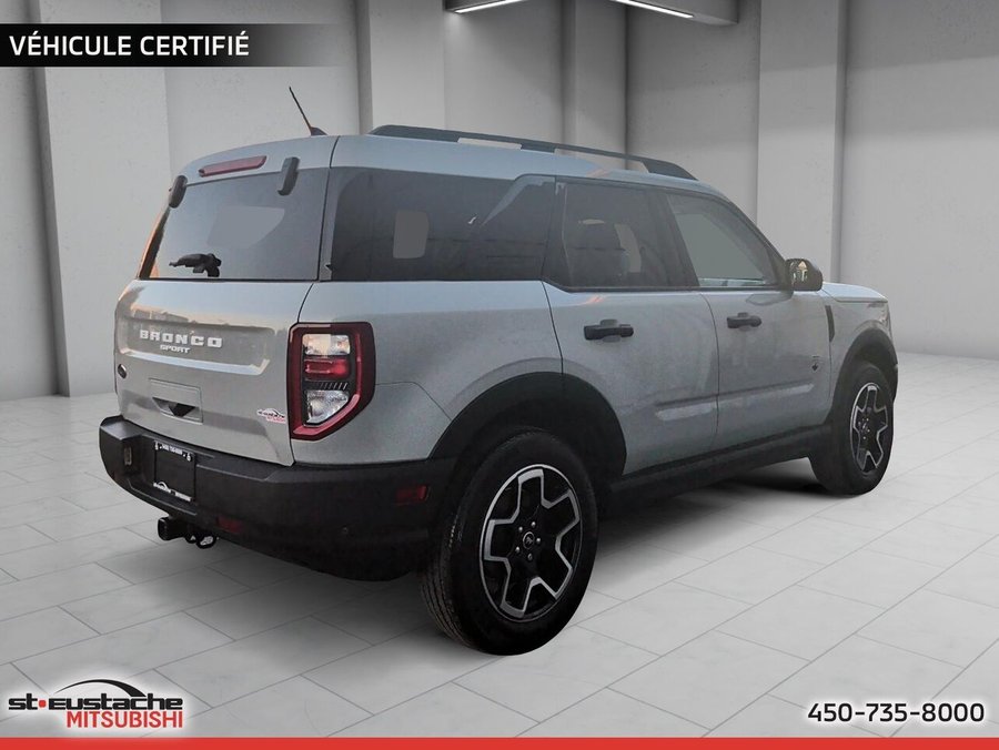 Ford Bronco Sport Big Bend 4X4-GPS-BANC CHAUFFANT-CARPLAY/ANDROID AUTO 2023 Bleu