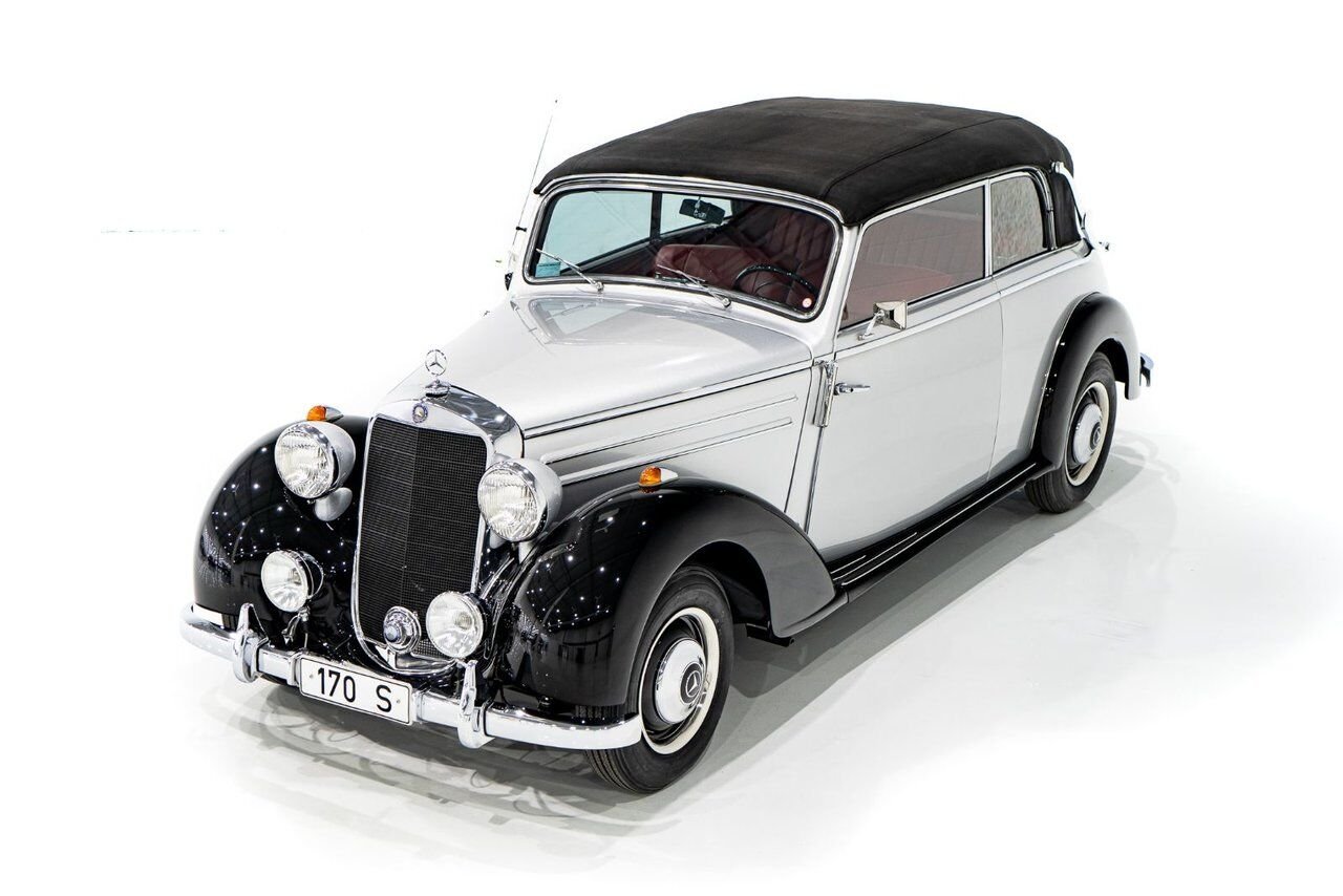 1950 Mercedes-Benz 170S Cabriolet B Wonderfully Presented Old Restoration Grey Montreal - photo #46