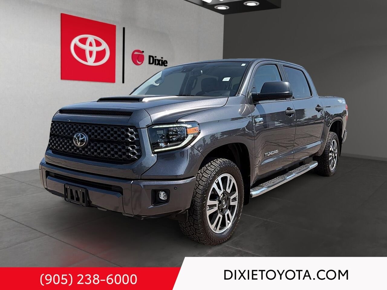 2021 Toyota Tundra TRD SPORT PREMIUM CREWMAX / CLEAN CARFAX / LEATHER SURFACE / CARPLAY AND ANDROID AUTO Magnetic Grey Metallic Mississauga - photo #4