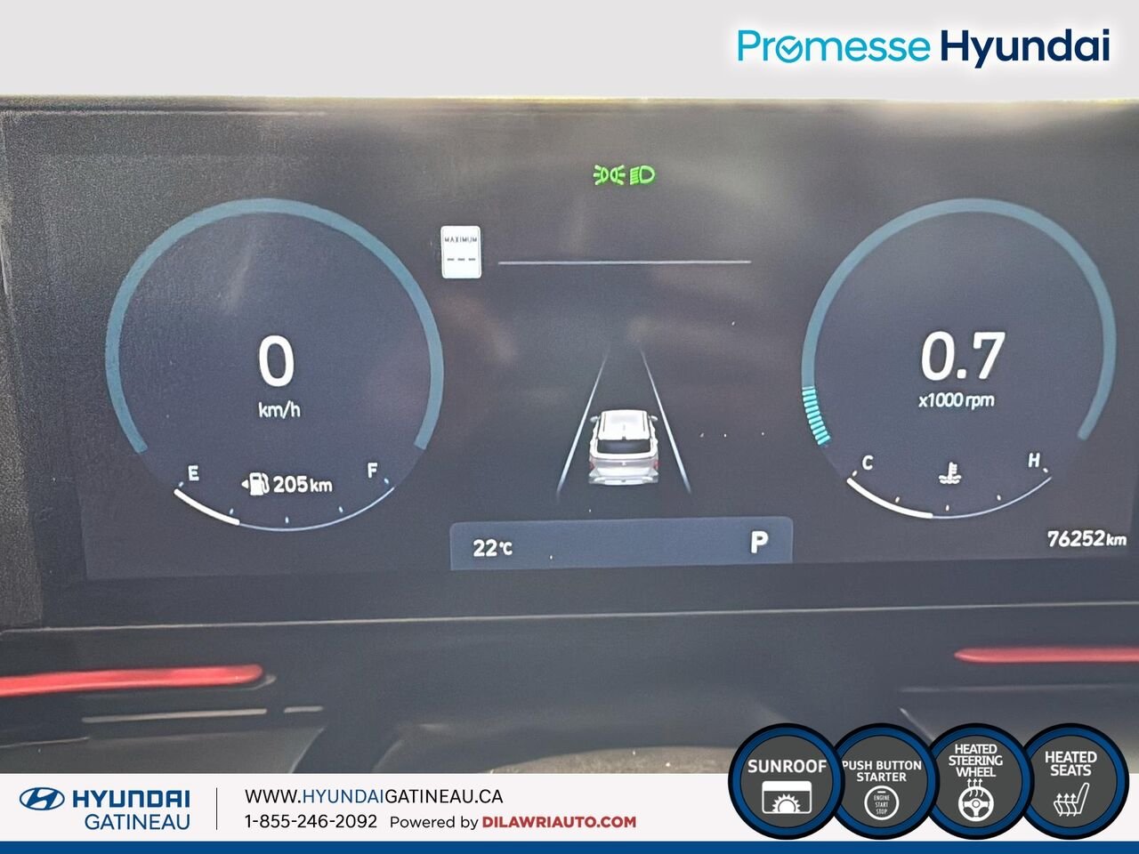 2024 Hyundai Kona 1.6T N Line ***awd , cuir, toit ouvrant, *** White Ottawa & Gatineau - photo #13