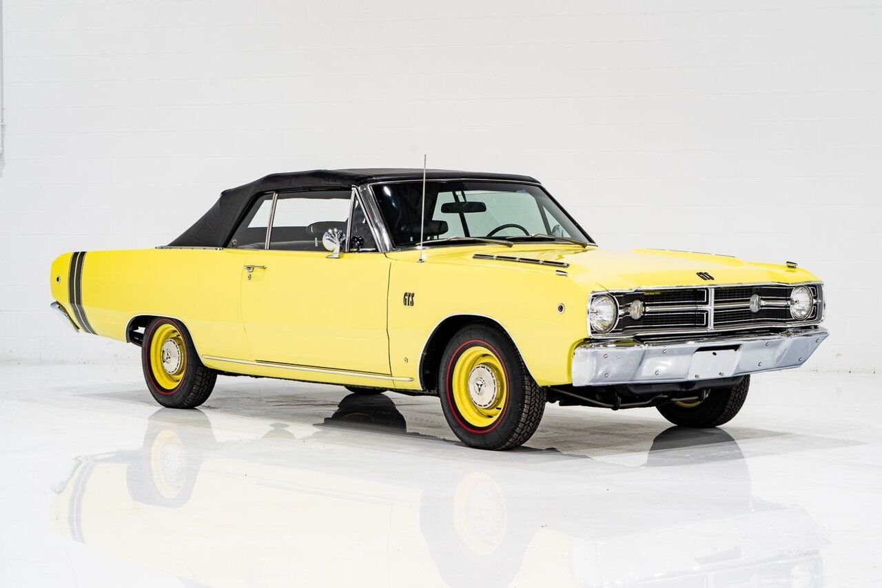 1968 Dodge Dart *PRIX EN USD* GTS Conv Matching #s 340 cu in With Original Built Sheet Yellow Montreal - photo #75