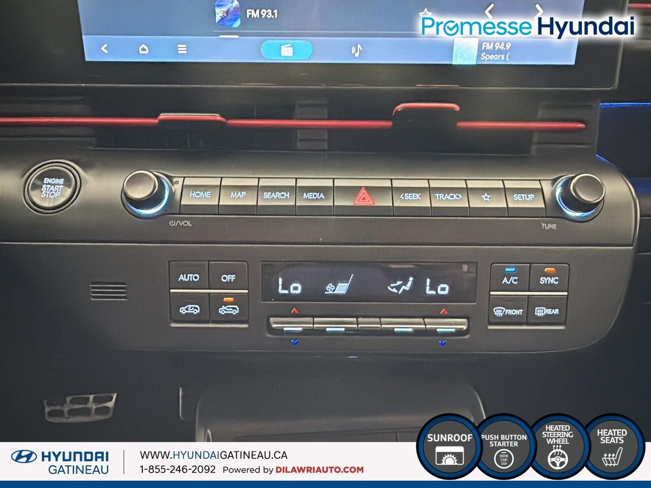 2024 Hyundai Kona 1.6T N Line ***awd , cuir, toit ouvrant, *** White Ottawa & Gatineau - photo #16