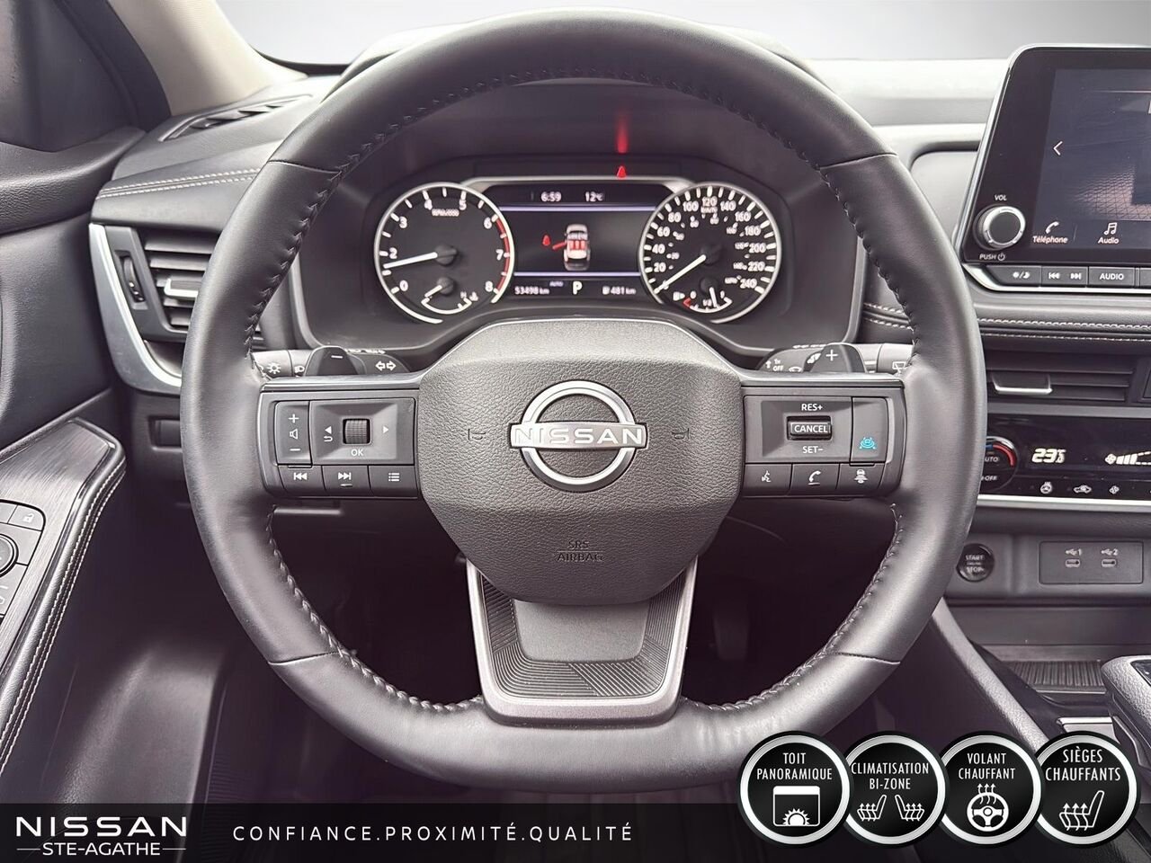 Nissan Rogue SV | 53 412 KM | TOIT PANORAMIQUE | AWD | CARPLAY 2025 Blanc Saint-Jérôme - photo #10