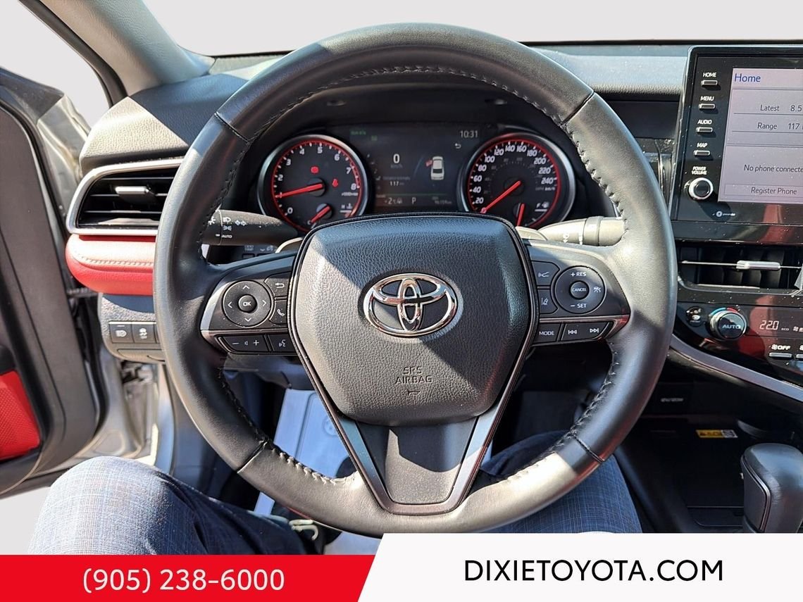 2023 Toyota Camry Power Sunroof, Leather Interior, Heated Seats, Alloy Wheels, Heated Steering Wheel, Bluetooth Celestial Silver Metallic With Black Roof Mississauga - photo #22