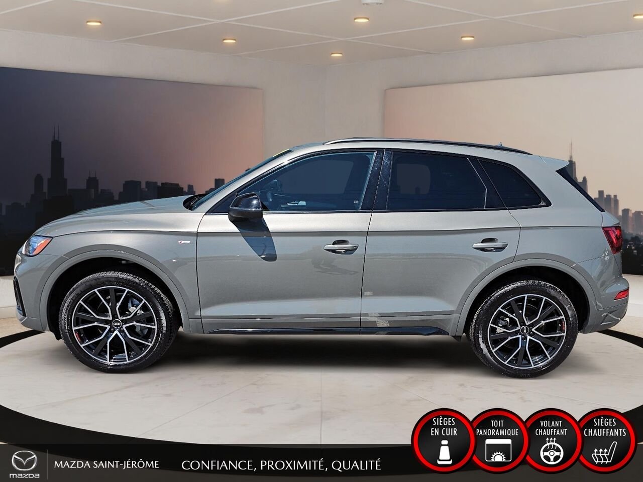 Audi Q5 Progressiv 45 TFSI quattro 2023 Gris Saint-Jérôme - photo #10
