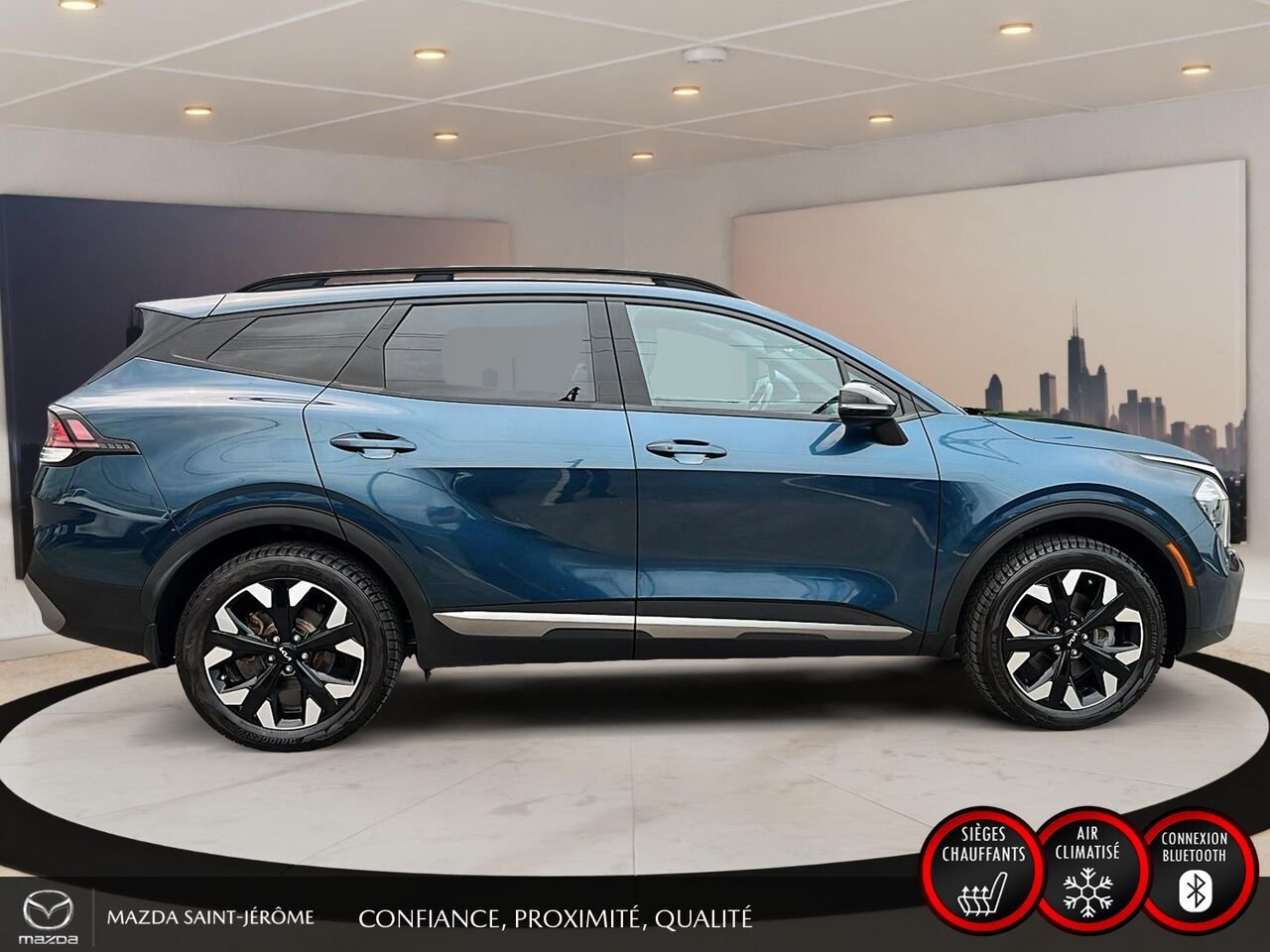 Kia Sportage X-Line | AWD | 2023 Bleu Saint-Jérôme - photo #4