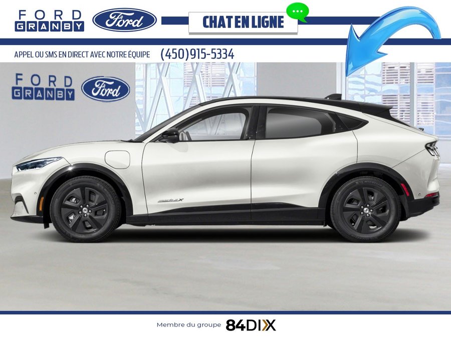 Ford Mustang Mach-E Sélect TI 2025 Blanc astral métallisé trois couches