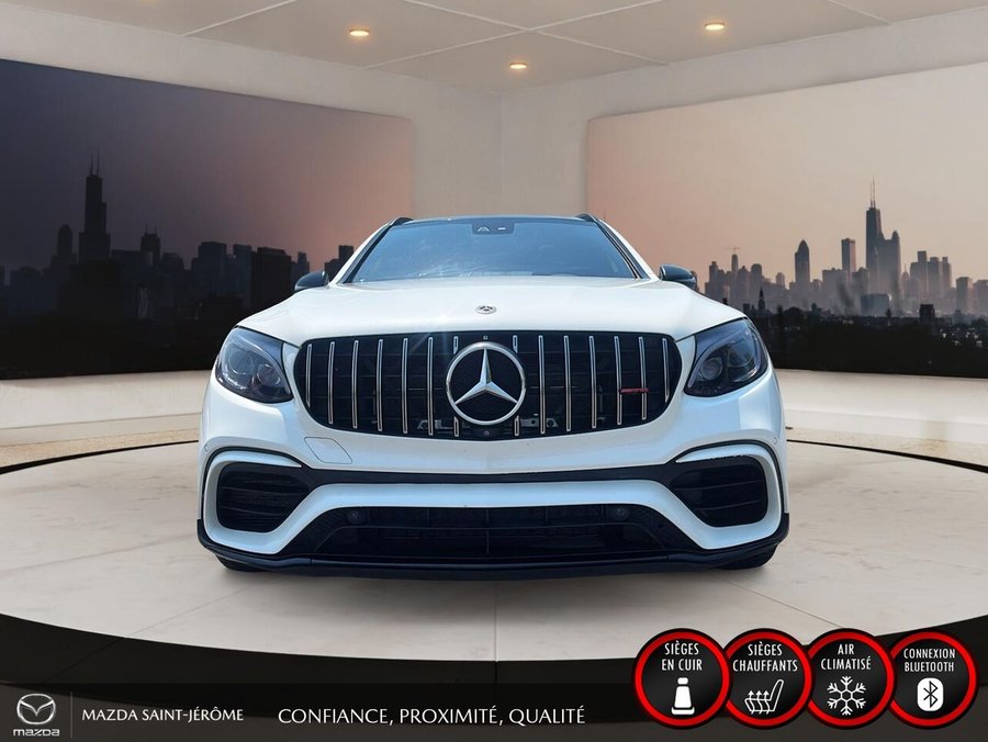 Mercedes-Benz GLC GLC 63 S AMG | CUIR ROUGE | TOIT PANORAMIQUE | 2019 Blanc