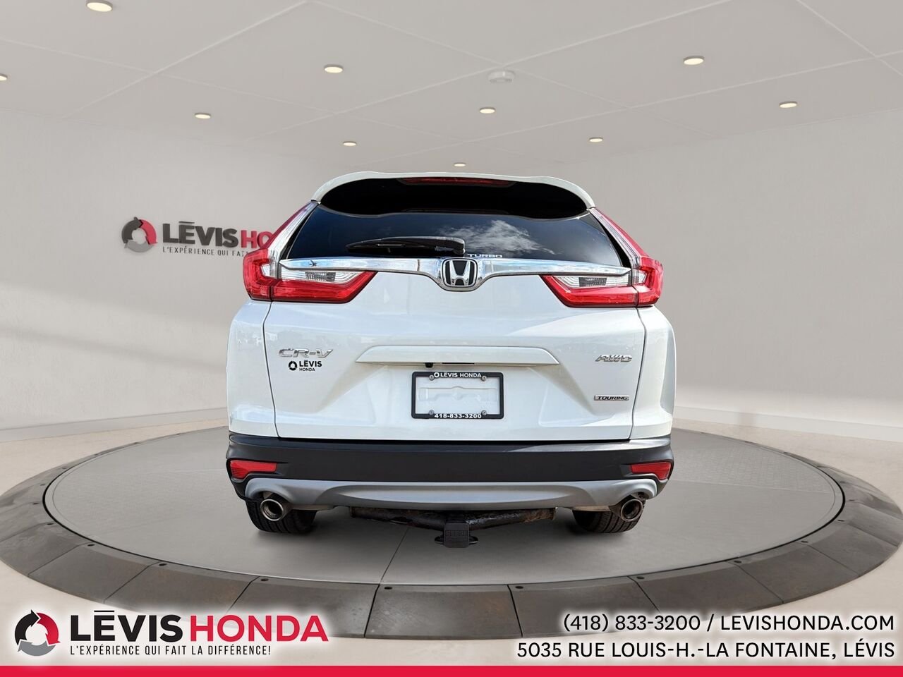 Honda CR-V Touring AWD Touring Traction Intégrale 2018 Blanc Lévis - photo #8