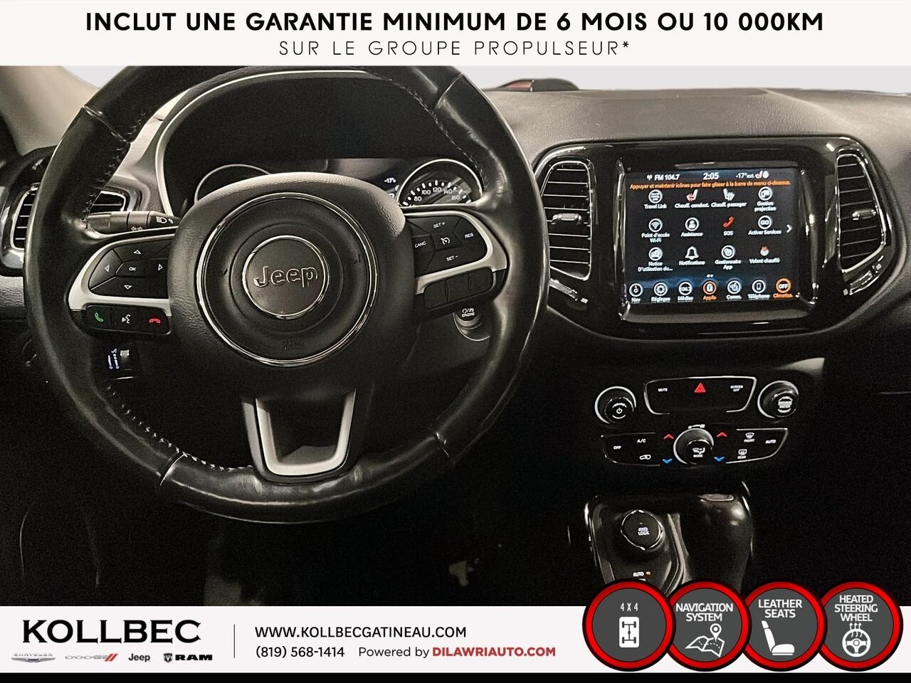 Jeep Compass NORTH AWD 2020 Blanc Ottawa & Gatineau - photo #2