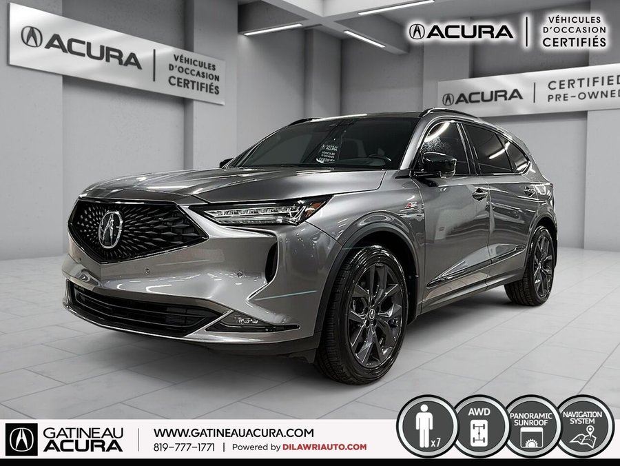 Acura MDX *** UN PROPRIO + CLEAN CARFAX *** 2023 Gris