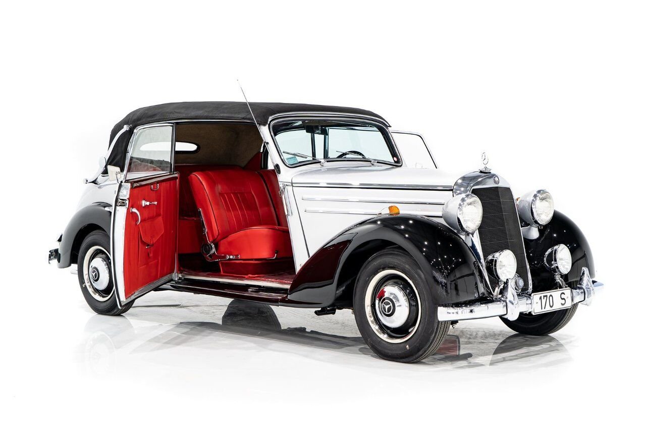 1950 Mercedes-Benz 170S Cabriolet B Wonderfully Presented Old Restoration Grey Montreal - photo #39